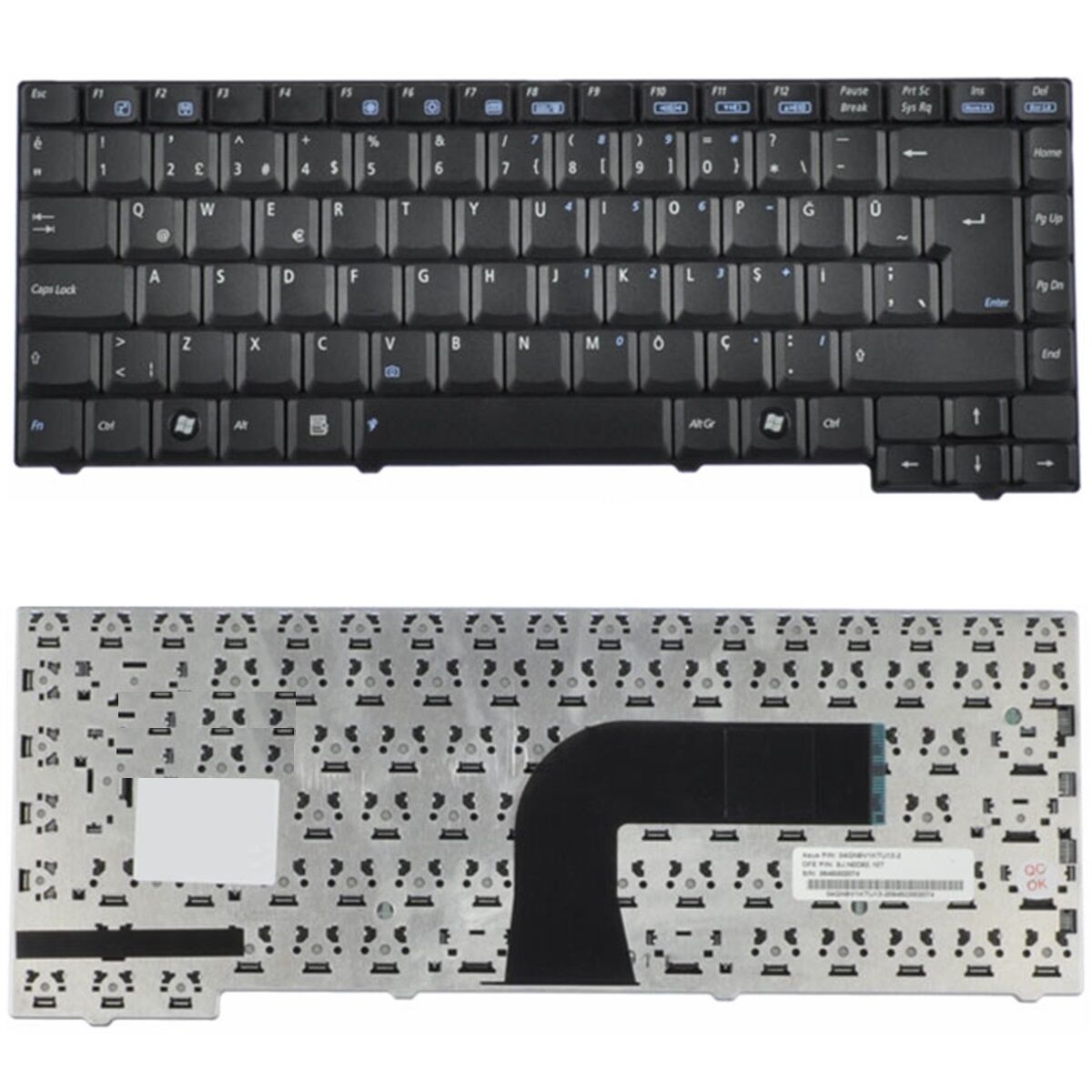 Asus 04GND00KUS00, 9J.N5382.J01 Klavye Tuş Takımı Tuş Seti Siyah TR