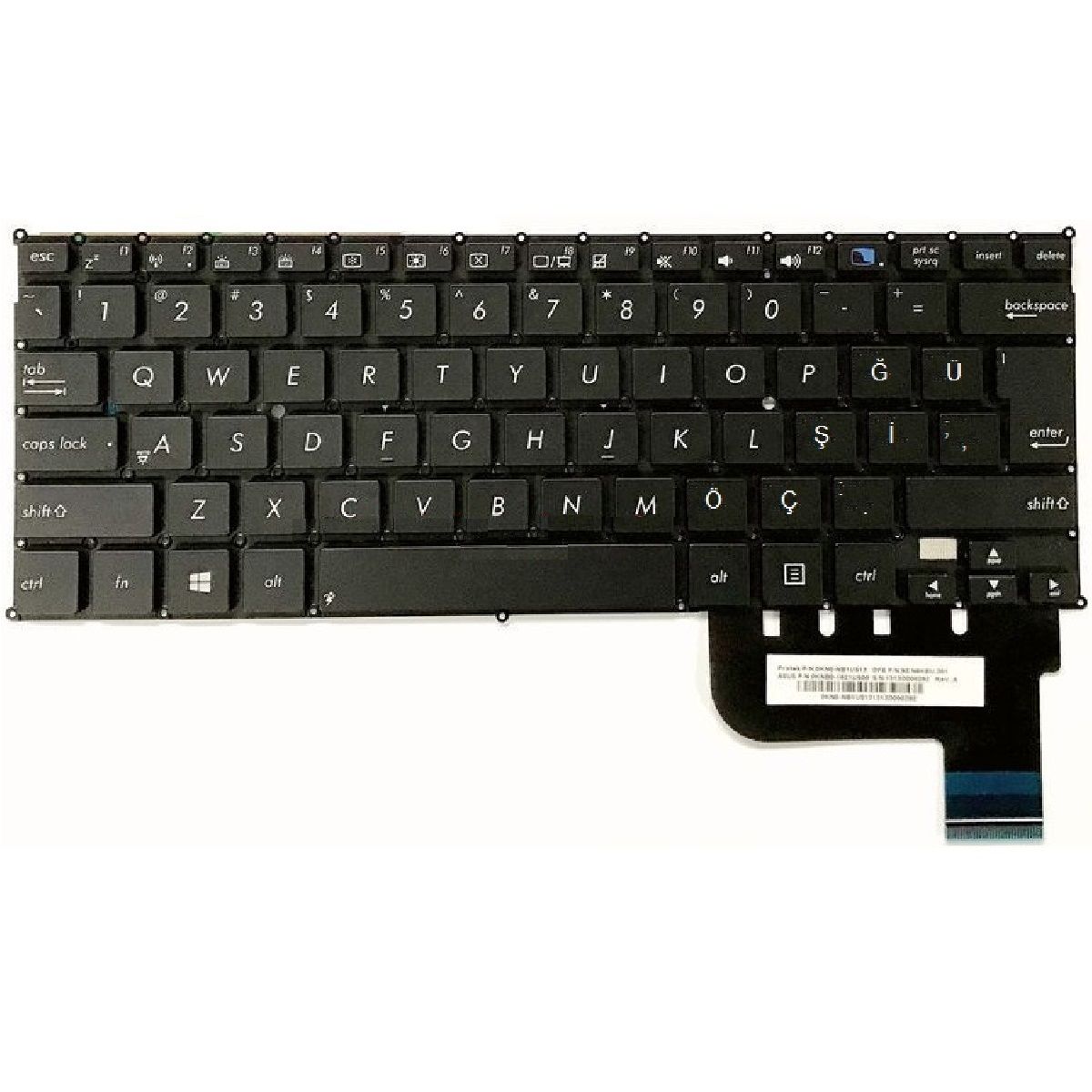 Asus NSK-UR301, NSK-UR30T, NSK-UR31D Klavye Tuş Takımı Tuş Seti Siyah TR