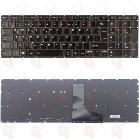 Toshiba Satellite P50-A-118, P50-A-11L Klavye Siyah TR