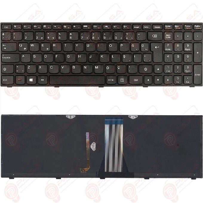 Lenovo G50-45, G5045 Klavye Led Işıklı Siyah TR
