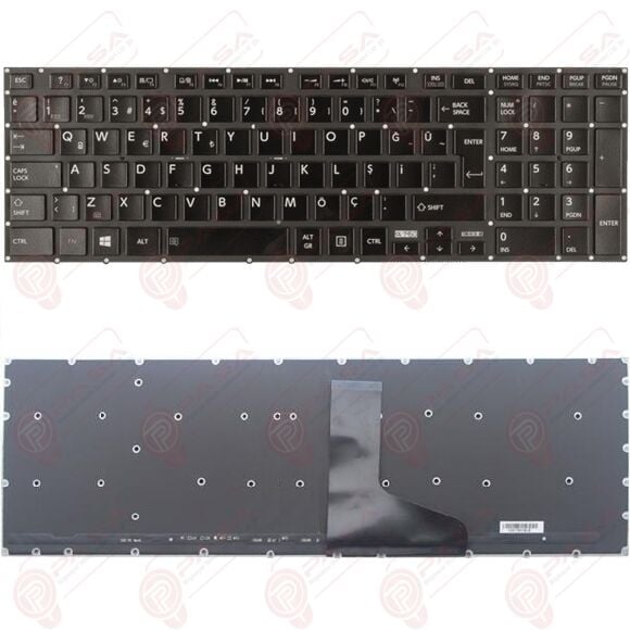 Toshiba Satellite P50-B-103, P50-B-109 Klavye Siyah TR