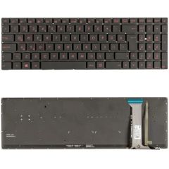 Asus N551JK-XO076H, N551JQ-EH71, N551ZU-CN024H Klavye Kırmızı Tuş Takımı Tuş Seti Işıklı Türkçe