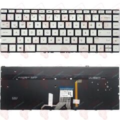 Hp 942040-001, 942040-141, 942041-001, 942041-141 Klavye Tuş Takımı Tuş Seti Led Işıklı Gri Türkçe