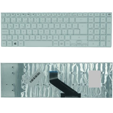 Packard Bell TS44-HR-503TK Klavye Tuş Takımı Beyaz TR Q Dizüstü Klavye