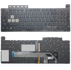 Asus FX506LU-HN122 Uyumlu Klavye Tuş Takımı Tuş Seti Siyah TR Işıklı