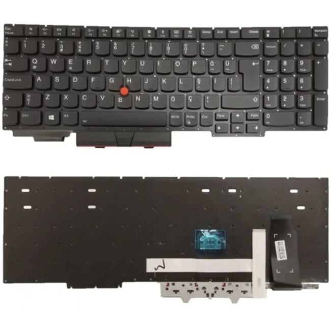 Lenovo ThinkPad E15 Gen3, 20YG, 20YH, 20YJ, 20YK Uyumlu Klavye Tuş Takımı Tuş Seti Siyah Türkçe
