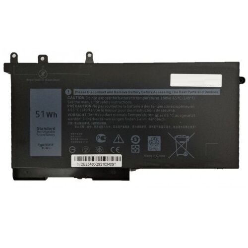 Nion Dell Latitude E5280, 12 E5280, 12-E5280 Uyumlu Batarya Pil - 3Cell