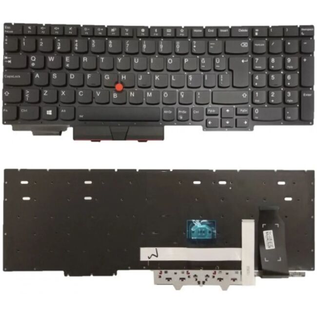Lenovo ThinkPad E15 Gen4, 21ED, 21EE Uyumlu Klavye Tuş Takımı Tuş Seti Siyah Türkçe