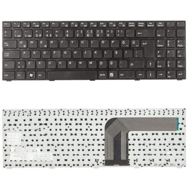 82R-15A031-4301, 82R-15B011-4301, 82R-15D311-4061, 82R-A15311-4061 Klavye Tuş Takımı Siyah Türkçe