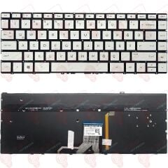 Hp Envy 13-AD000NT, 13-AD001NT, 13-AD002NT Klavye Tuş Takımı Tuş Seti Led Işıklı Gri Türkçe