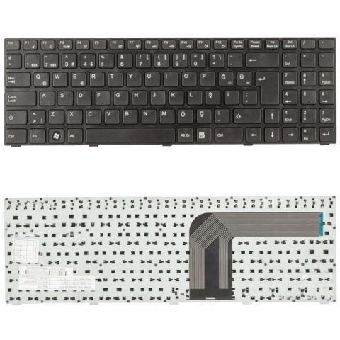 Exper Karizma A15HM, A15HM02, A15HN, A15HN02 Klavye Tuş Takımı Tuş Seti Siyah Türkçe