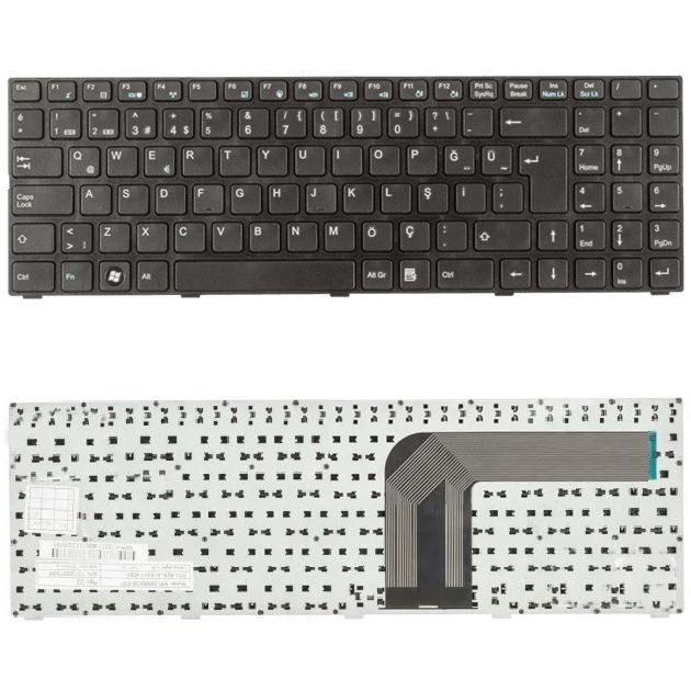 MP-09R66GB-F51, MP-09R66TQ-F51, MP-10N28TQ-F51 Klavye Tuş Takımı Tuş Seti Siyah Türkçe