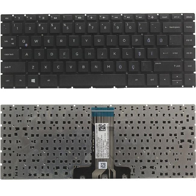 Hp M42490-141, M23367-141 Uyumlu Klavye Tuş Takımı Tuş Seti Siyah Türkçe