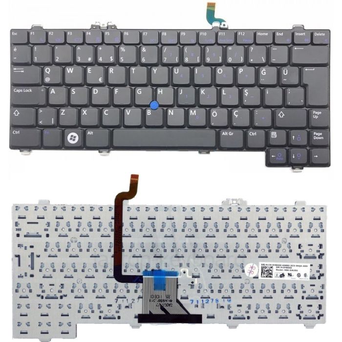 Dell 0F436F, F436F, 0G065F, G065F Klavye Tuş Takımı Tuş Seti Led Işıklı Siyah Türkçe