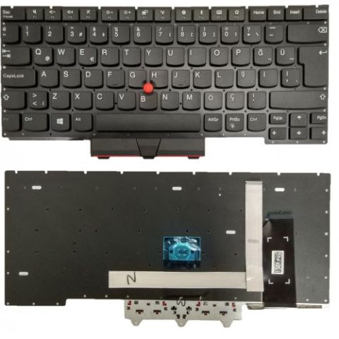 Lenovo ThinkPad E14 Gen2 Uyumlu Klavye Tuş Takımı Tuş Seti Led Işıklı Siyah Türkçe