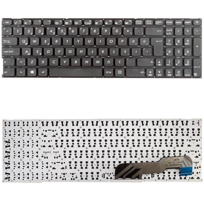 Asus X541UV-XX048T, X541UV-XX068TC, X541UV-XX104D Klavye Tuş Takımı Tuş Seti Siyah Türkçe