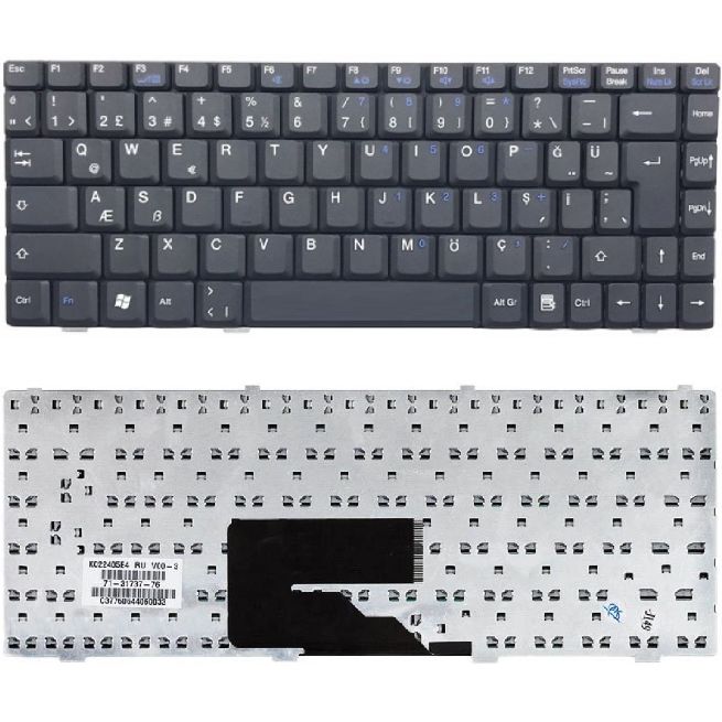 Fujitsu Siemens Amilo Pro V3515 Klavye Tuş Takımı Tuş Seti Siyah Türkçe
