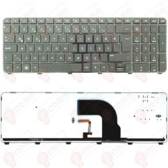 Hp 681981-001, 681981-141, 697459-001, 697459-141 Klavye Tuş Takımı Tuş Seti Led Işıklı Siyah Türkçe