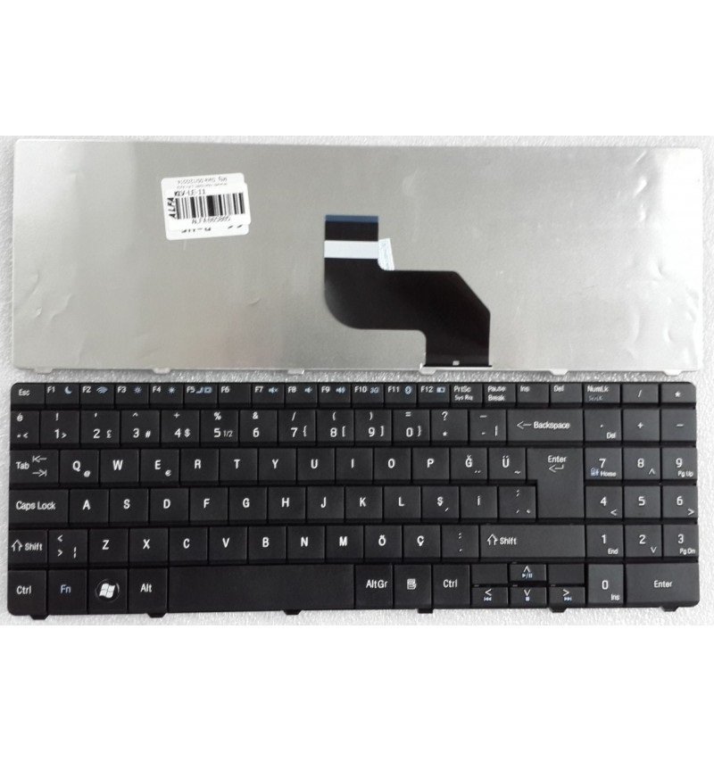 MP-08G66TQ-6982 Klavye Tuş Takımı Tuş Seti Siyah Türkçe