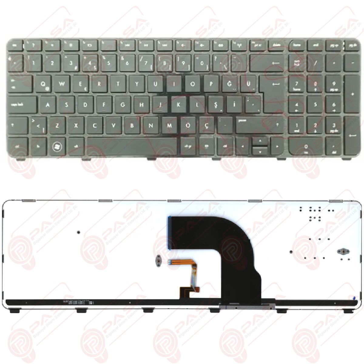 Hp Envy DV7-7200ET, DV7-7200ST, DV7-7300ET, DV7-7300ST Klavye Tuş Takımı Led Işıklı Siyah Türkçe