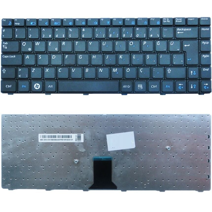 Samsung NP-R522-FS06TR, NP-R522-JS01TR Klavye Siyah TR