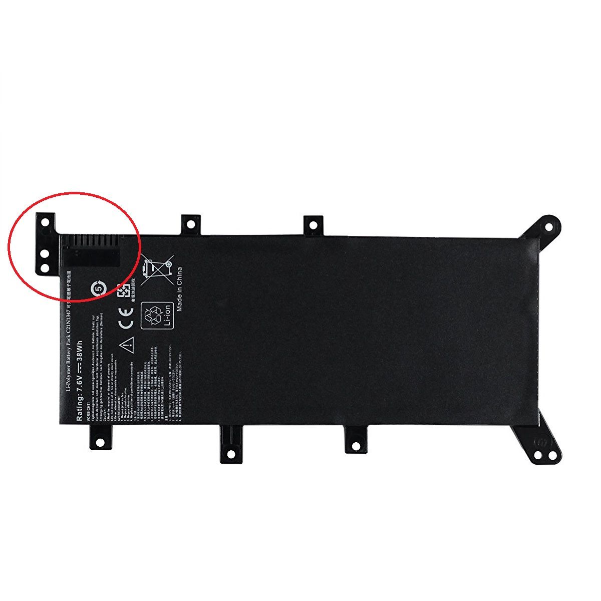 Asus X555BP-XX100, X555BP-XX101T, X555BP-XX182, X555BP-XX183T V.1 Batarya Pil