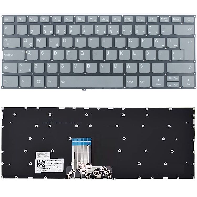 Lenovo 5CB0P19095, 5CB0P18990, 5CB0P19100 Klavye Tuş Takımı Tuş Seti Siyah Türkçe