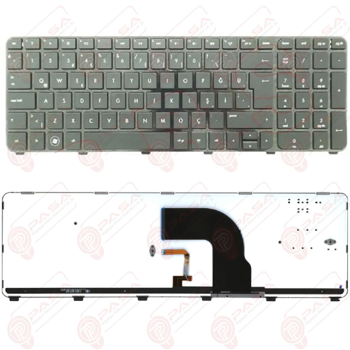 Hp SG-49600-28A, V132530AK1 Klavye Tuş Takımı Tuş Seti Led Işıklı Siyah Türkçe