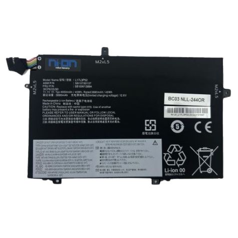 Nion Lenovo L17C3P52, L17L3P52, L17M3P53, L17M3P54 Uyumlu Batarya Pil
