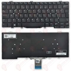 Dell Latitude 5280, 12-5280, 12 5280 Klavye Tuş Takımı Tuş Seti Siyah Türkçe