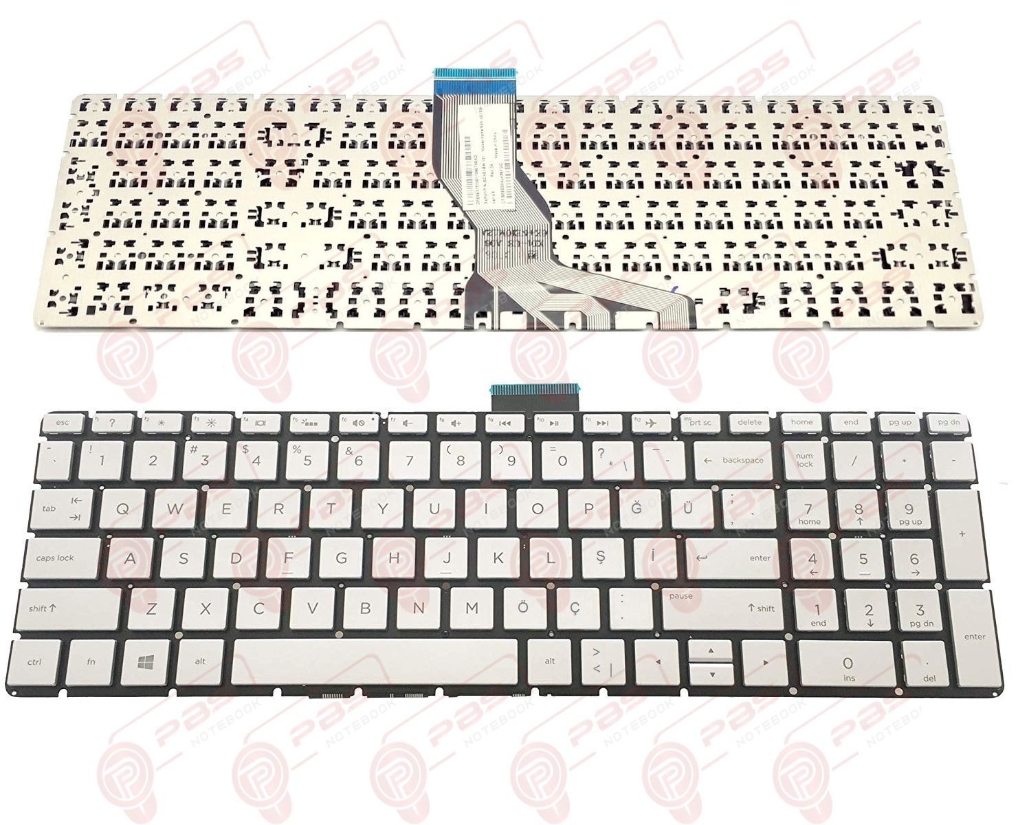 Hp Pavilion 15-CC003NT, 15-CC004NT Klavye Tuş Takımı TR Q Gri Dizüstü Klavye