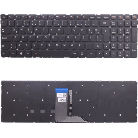 Lenovo 5CB0L03511, 5CB0L03549 Klavye Led Işıklı Siyah TR