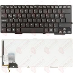 Sony Vaio SVS13A35PG, SVS13A36PG Klavye Led Işıklı Siyah TR