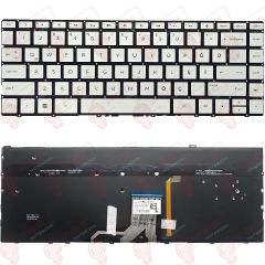 Hp Spectre 13-W000NT x360, 13-W001NT x360 Klavye Tuş Takımı Tuş Seti Led Işıklı Gri Türkçe