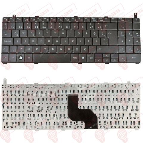 Casper Nirvana TW9 Klavye Tuş Takımı Tuş Seti Siyah Türkçe