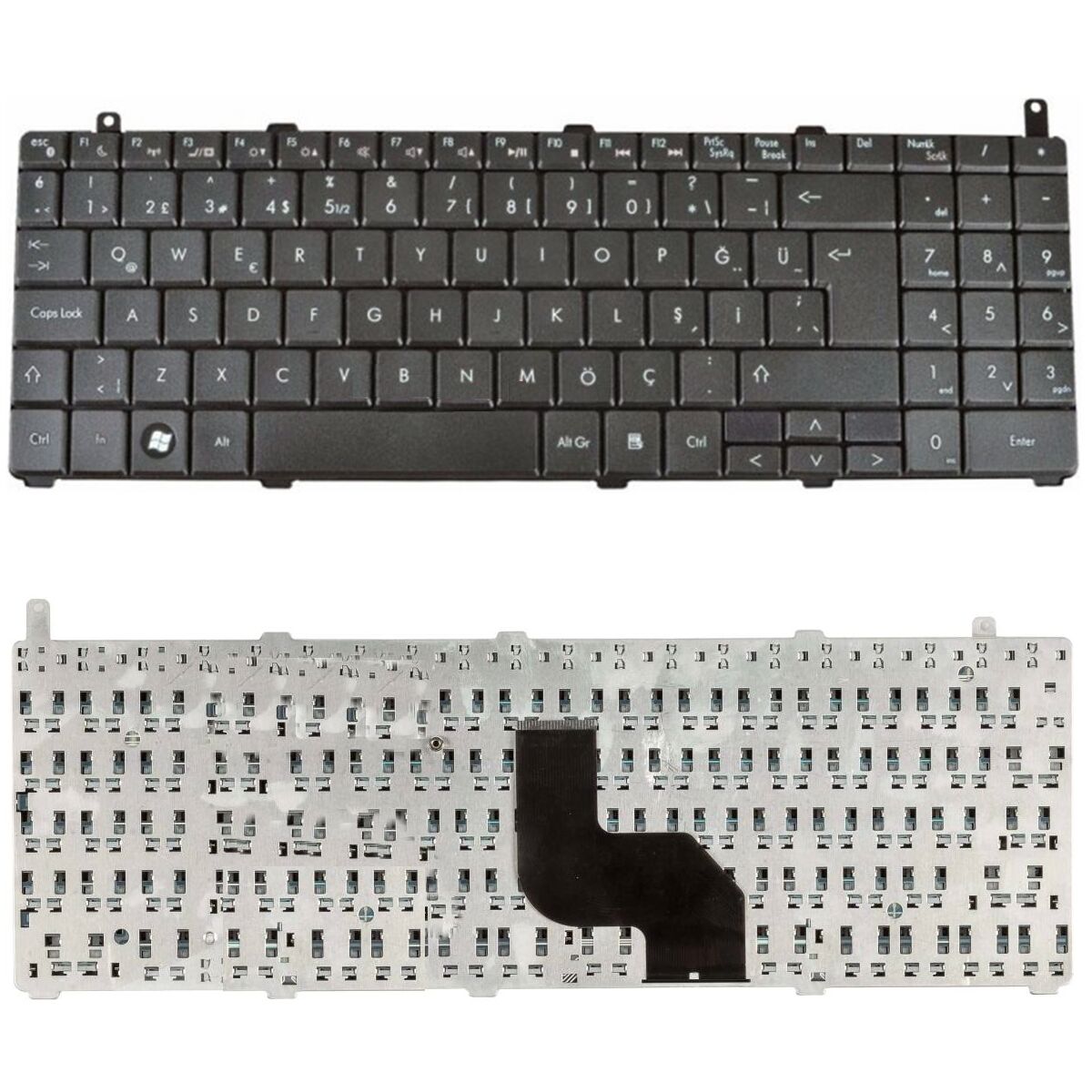 Casper Nirvana TW9 Klavye Tuş Takımı Tuş Seti Siyah Türkçe