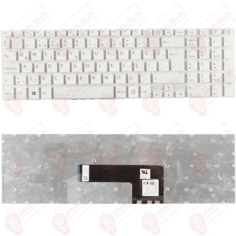 Sony Vaio SVF1521F1R, SVF1521F2E, SVF1521F4E Klavye Beyaz TR
