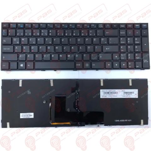 Monster Tulpar T5 V4.3 Klavye Tuş Takımı Işıklı Siyah Türkçe