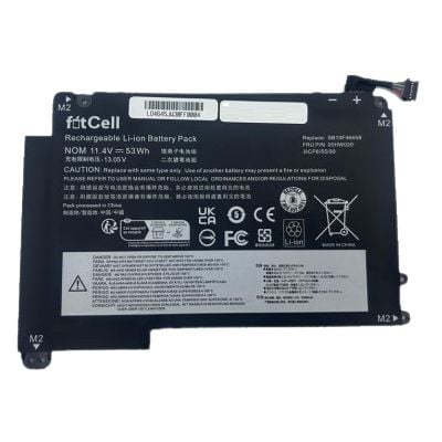 FitCell Lenovo SB10F46458, SB10F46459, 00HW020, 00HW021 Uyumlu Batarya Pil