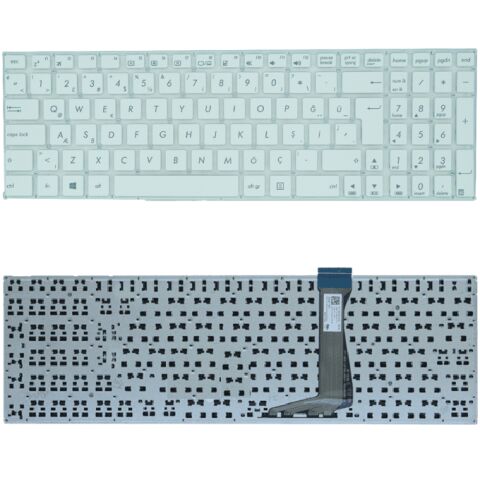 Asus X502M, X502MA, X502N, X502NA, X502S, X502SA Klavye Beyaz Tuş Takımı Tuş Seti Türkçe