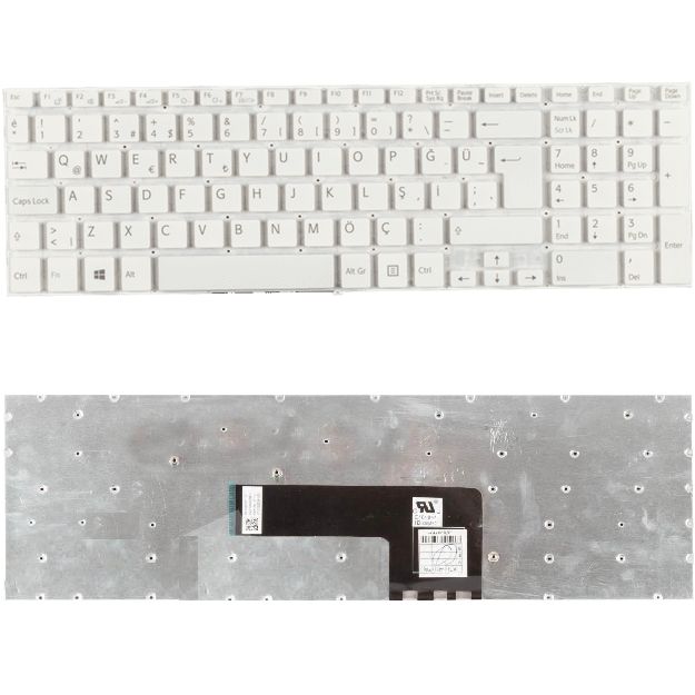 Sony AEHK9A001103A, AEHK9U000202A, AEHK9U010202A Klavye Tuş Takımı Beyaz Q Türkçe