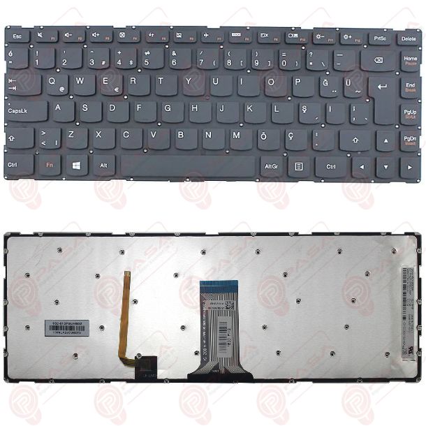 Lenovo 5CB0K65021, 5CB0K65056, 5CB0K65041 Klavye Işıklı Siyah TR