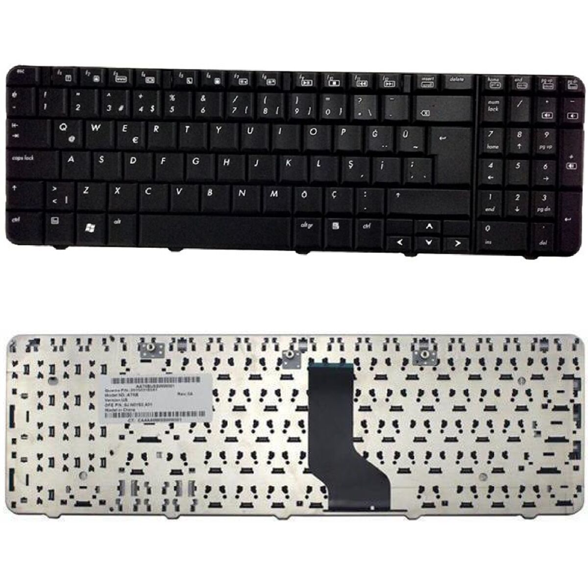 Compaq Presario CQ60-121ET, CQ60-130ET, CQ60-200ET Klavye Tuş Takımı Tuş Seti Siyah Türkçe