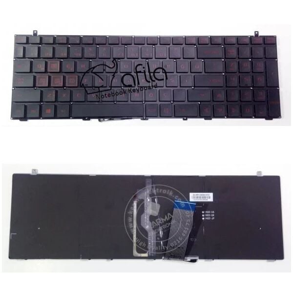 Monster Abra A5 V10.2.3 Klavye Tuş Takımı Işıklı Kırmızı Tuş Siyah