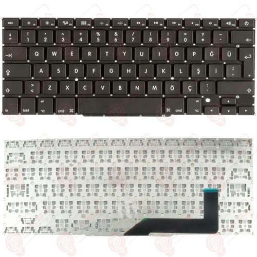 Apple Retina 15inç A1398 Klavye Tuş Takımı Tuş Seti Siyah Türkçe
