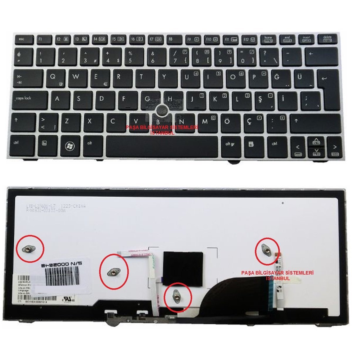 Hp SG-49410-28A, 90.4RL07.L0T, SN8111BL Klavye Tuş Takımı Tuş Seti Gri Türkçe