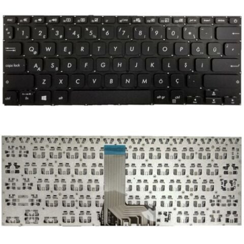 Asus 9Z.NH0SU.10T, 0KNB0-212JTU00 Uyumlu Klavye Tuş Takımı Tuş Seti Siyah Türkçe