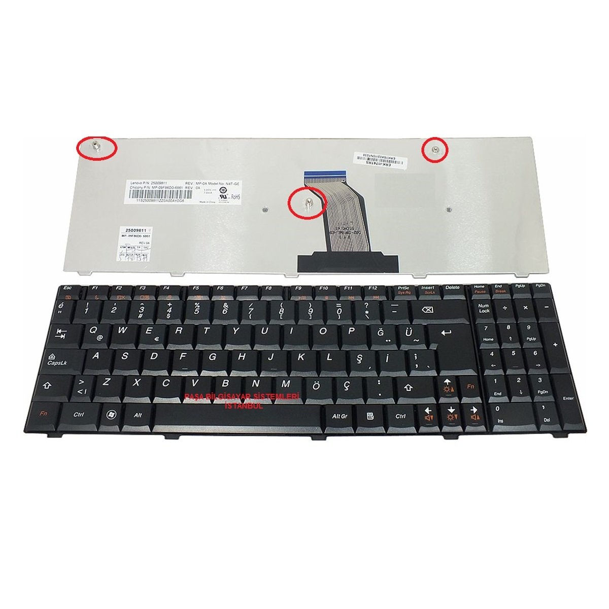 LENOVO G560A KLAVYE TUŞ TAKIMI SİYAH RENK TÜRKÇE Q