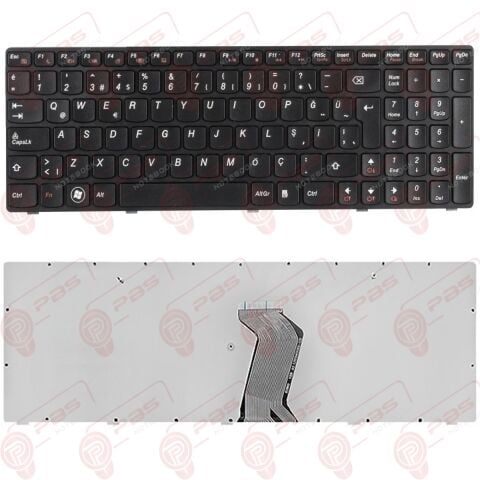 Lenovo 25210895, 25210925, 25210952, 25210955 Klavye Tuş Takımı Tuş Seti Türkçe Q Siyah Renk