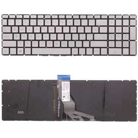 Hp Pavilion Gaming 15-EC0018NT, 15-EC0019NT Klavye Tuş Takımı Işıklı Gümüş Q Türkçe Laptop Klavye